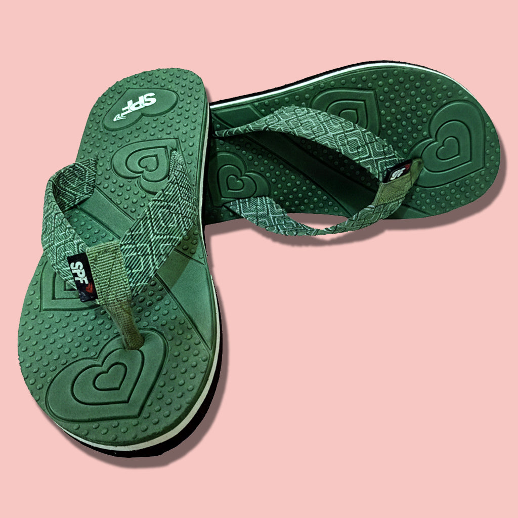 Heart Emboss Comfort Slippers for Women