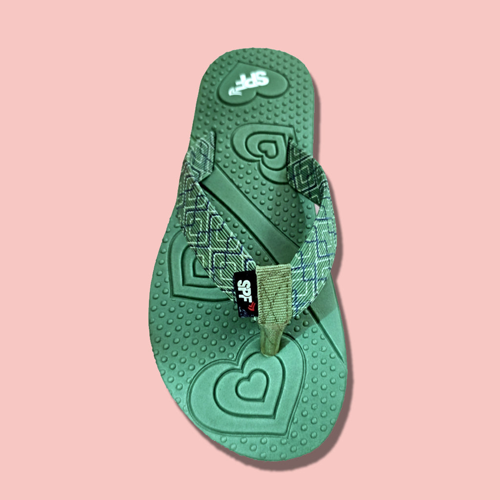 Heart Emboss Comfort Slippers for Women