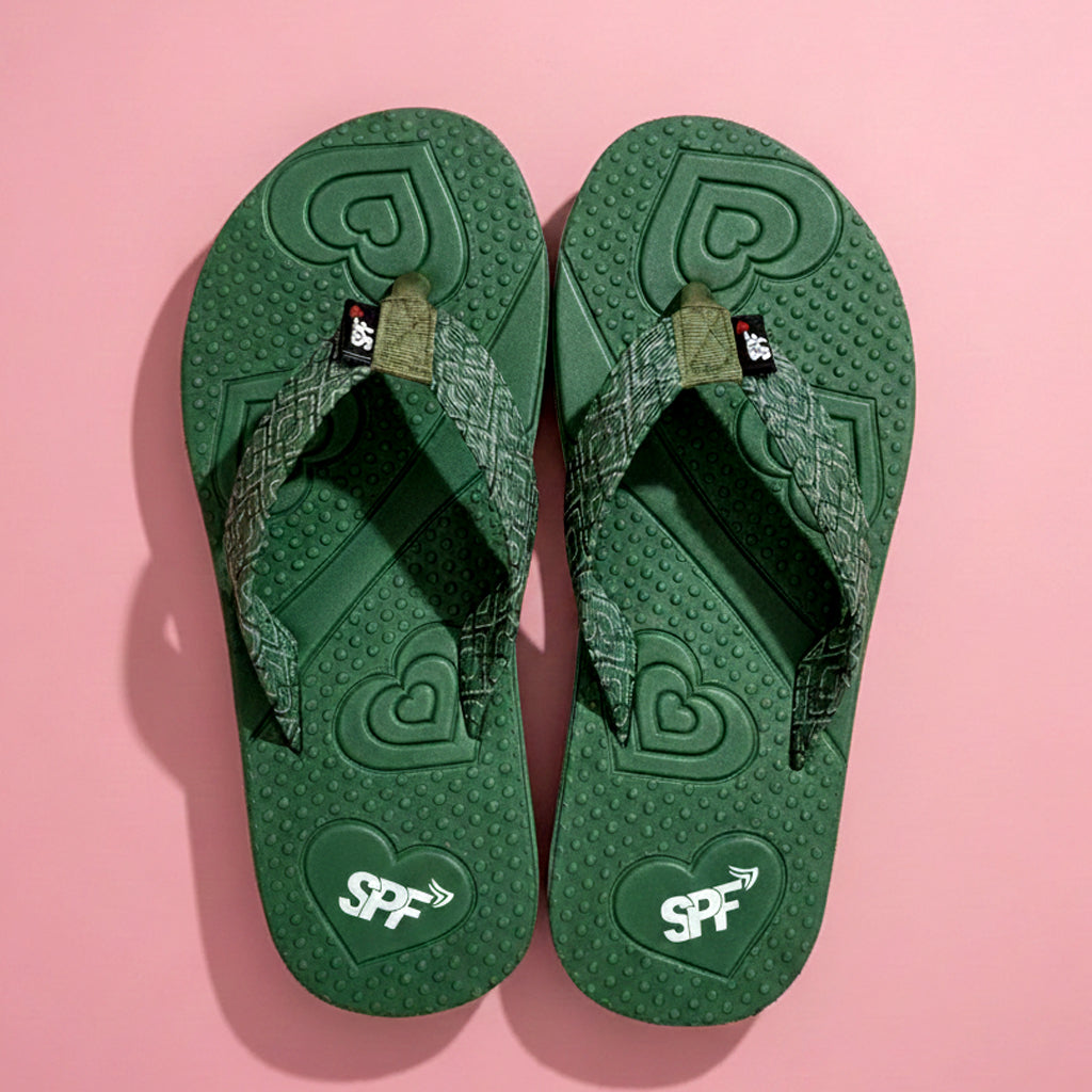 Heart Emboss Comfort Slippers for Women