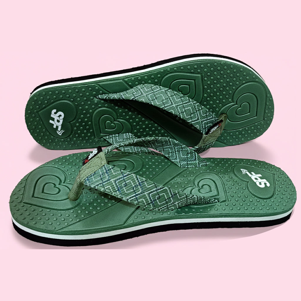 Heart Emboss Comfort Slippers for Women