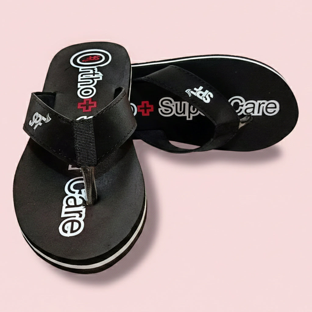 Ortho Super Soft Comfort Slippers for Men | Heel & Arch Pain Relief | Lightweight Orthopedic Support