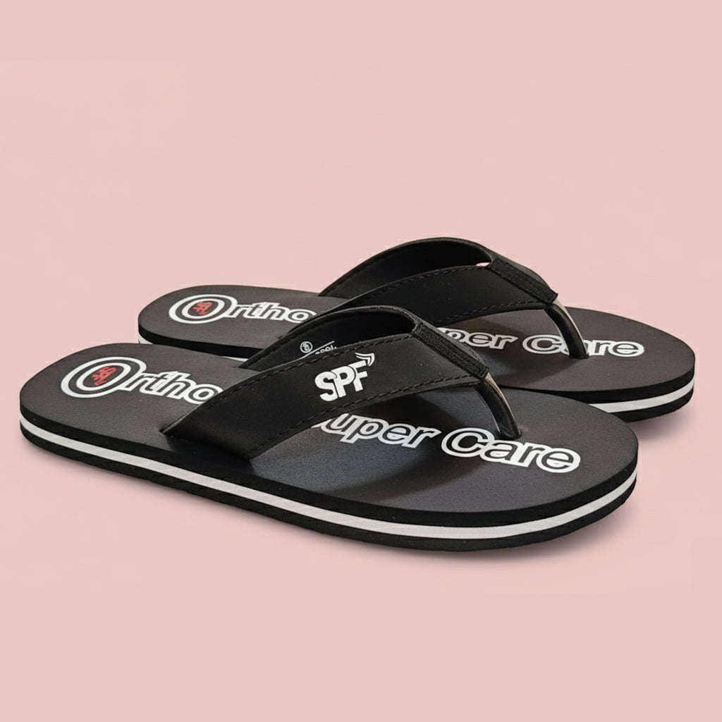 Ortho Super Soft Comfort Slippers for Men | Heel & Arch Pain Relief | Lightweight Orthopedic Support