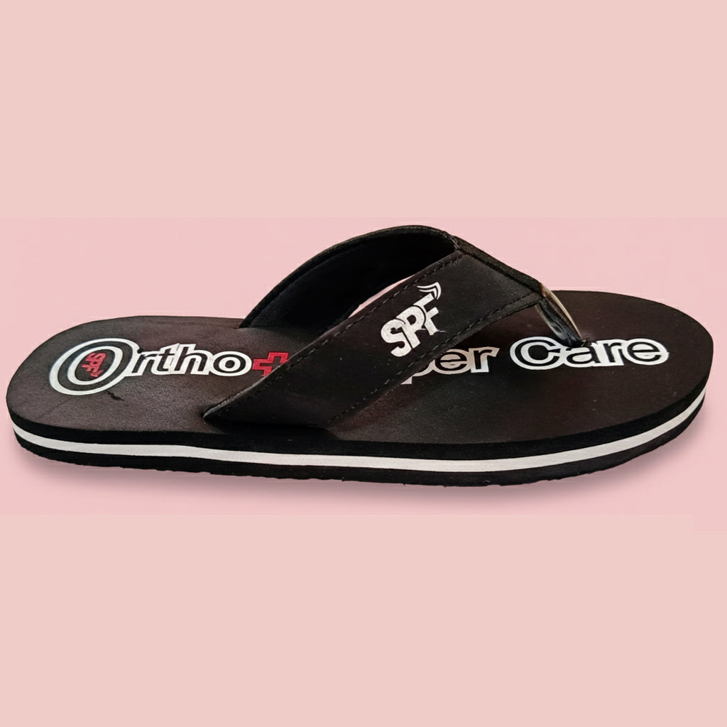 Ortho Super Soft Comfort Slippers for Men | Heel & Arch Pain Relief | Lightweight Orthopedic Support