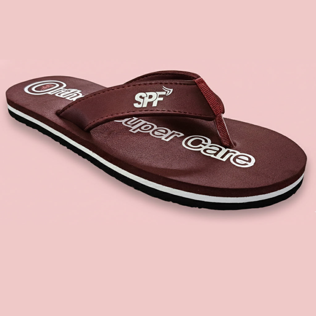 Ortho Super Soft Comfort Slippers for Men | Heel & Arch Pain Relief | Lightweight Orthopedic Support