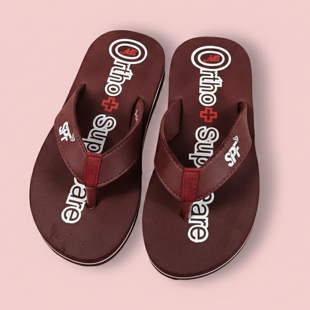 Ortho Super Soft Comfort Slippers for Men | Heel & Arch Pain Relief | Lightweight Orthopedic Support