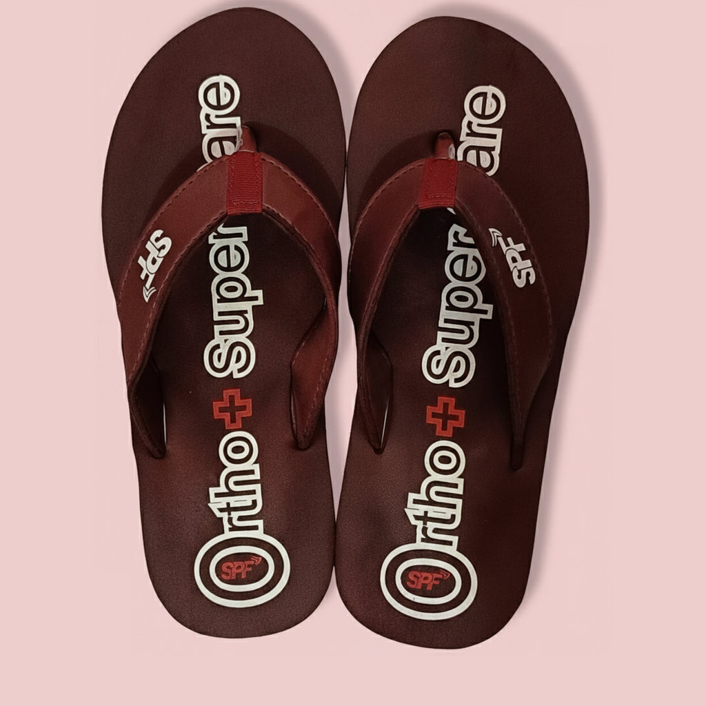 Ortho Super Soft Comfort Slippers for Men | Heel & Arch Pain Relief | Lightweight Orthopedic Support
