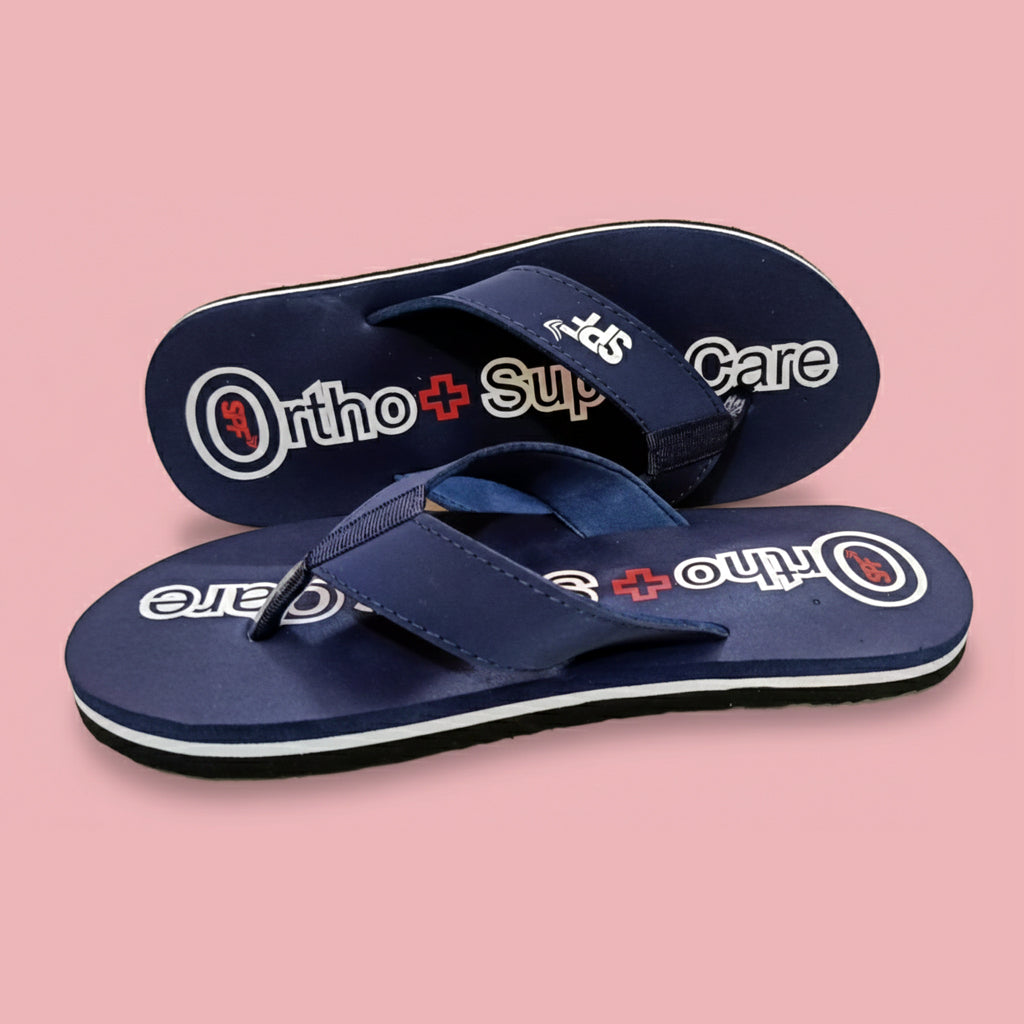 Ortho Super Soft Comfort Slippers for Men | Heel & Arch Pain Relief | Lightweight Orthopedic Support
